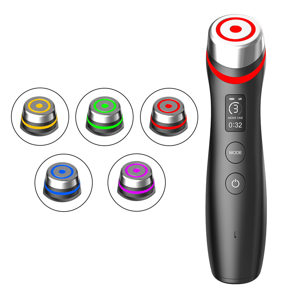 Microcurrent vibration massager red blue light water light pore beauty device - Image 5
