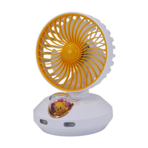 Shaking Head Fan White Li-On Rechargeable