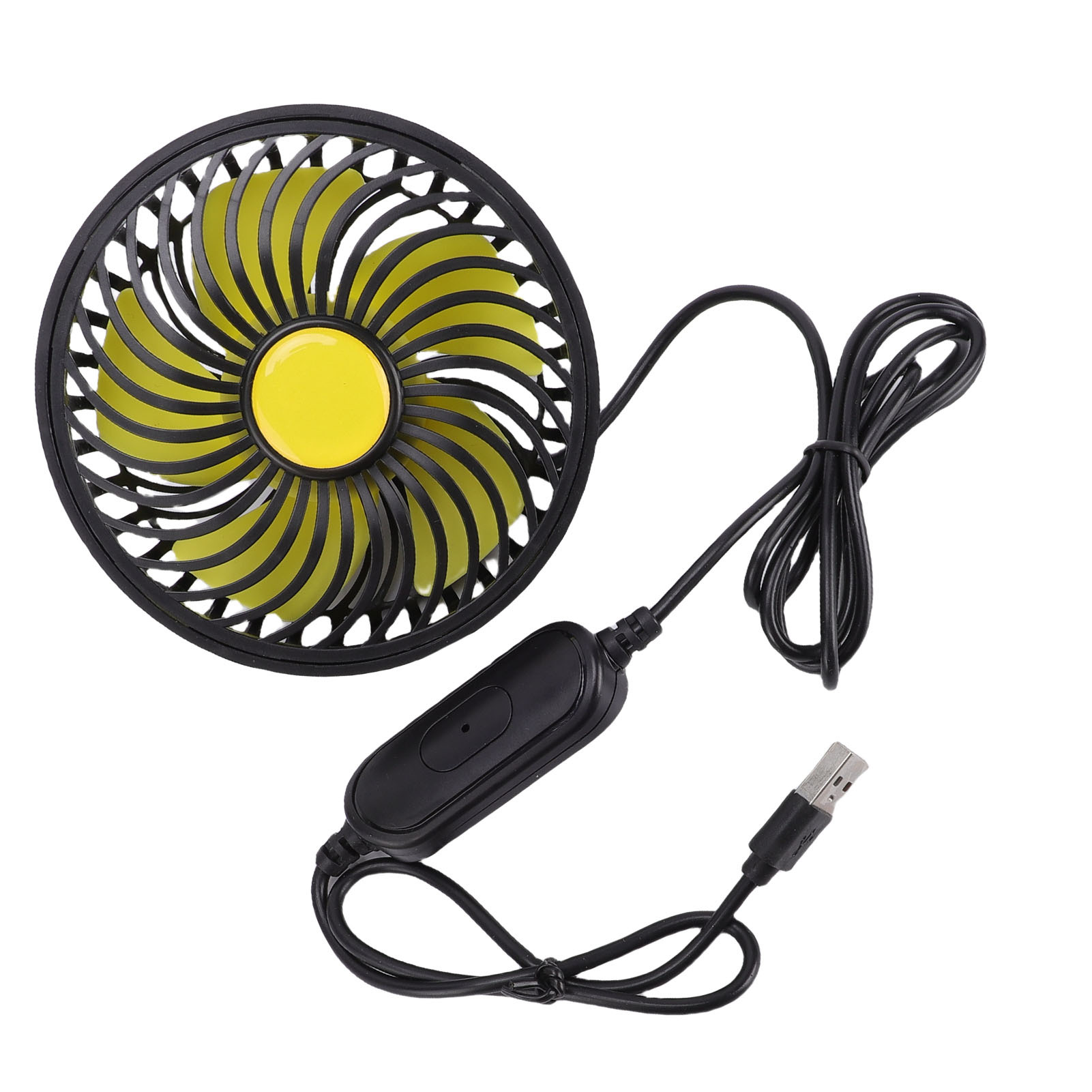 USB Powered Car Fan Air Circulation Fan For Vehicle Chair Rear Headrest 360 Degree Rotatable Head 18ft/s 3500RPM - Image 4
