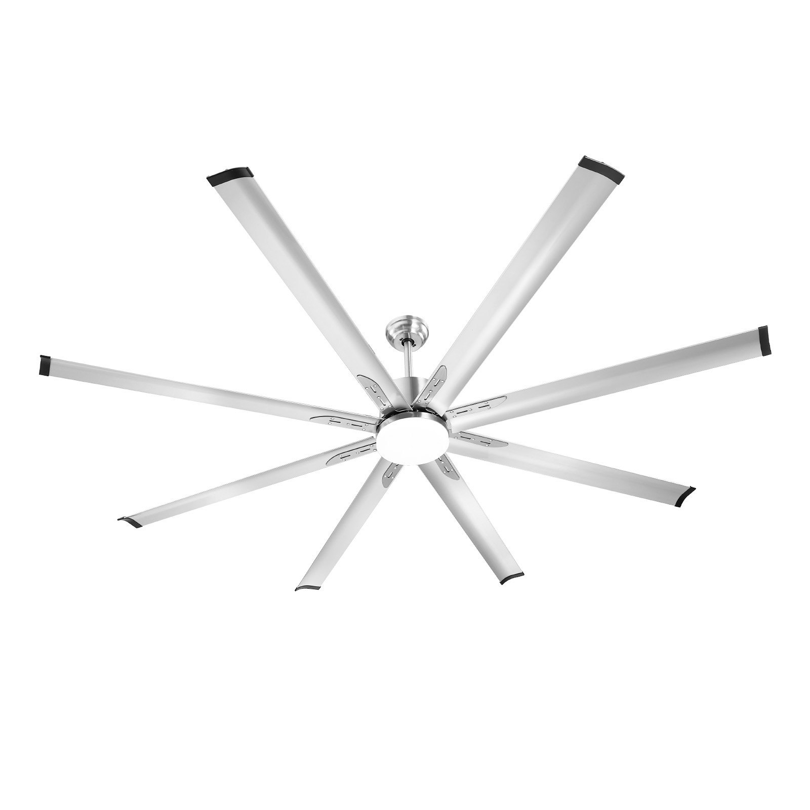 84 In Ceiling Fan With Light, 6-Speed Remote Control, Dimmable 3-Color Temperature, Reversible DC Motor, Low Profile Flush Mount Fan For Bedroom, Living Room, Indoor/Outdoor Use, Brushed Nickel