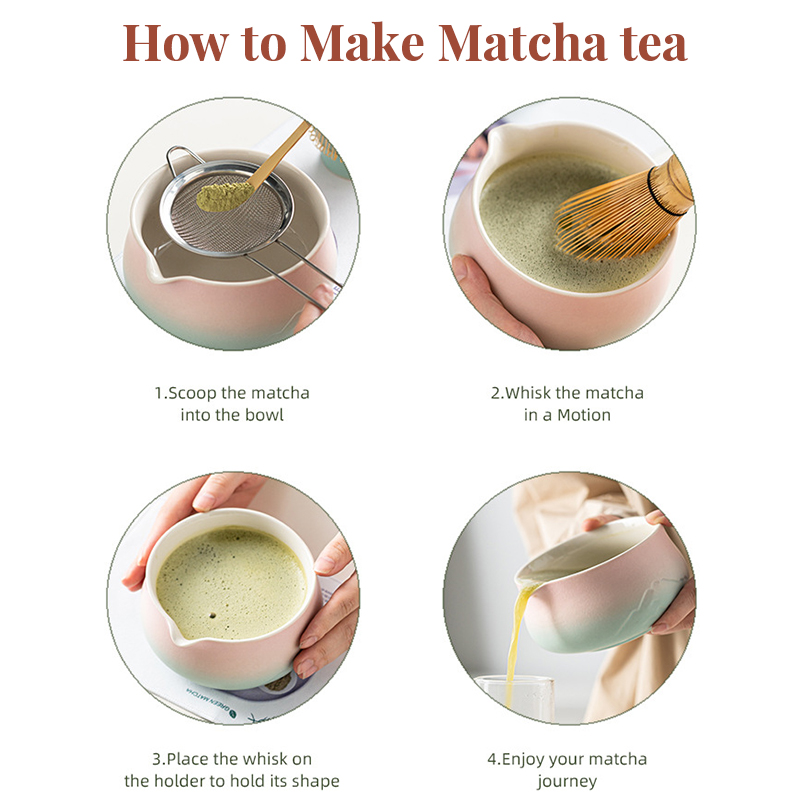 Premium 8-piece Matcha Set: Ceramic Chawan, whisky gift box, Matcha tools – for tea lovers - Image 9