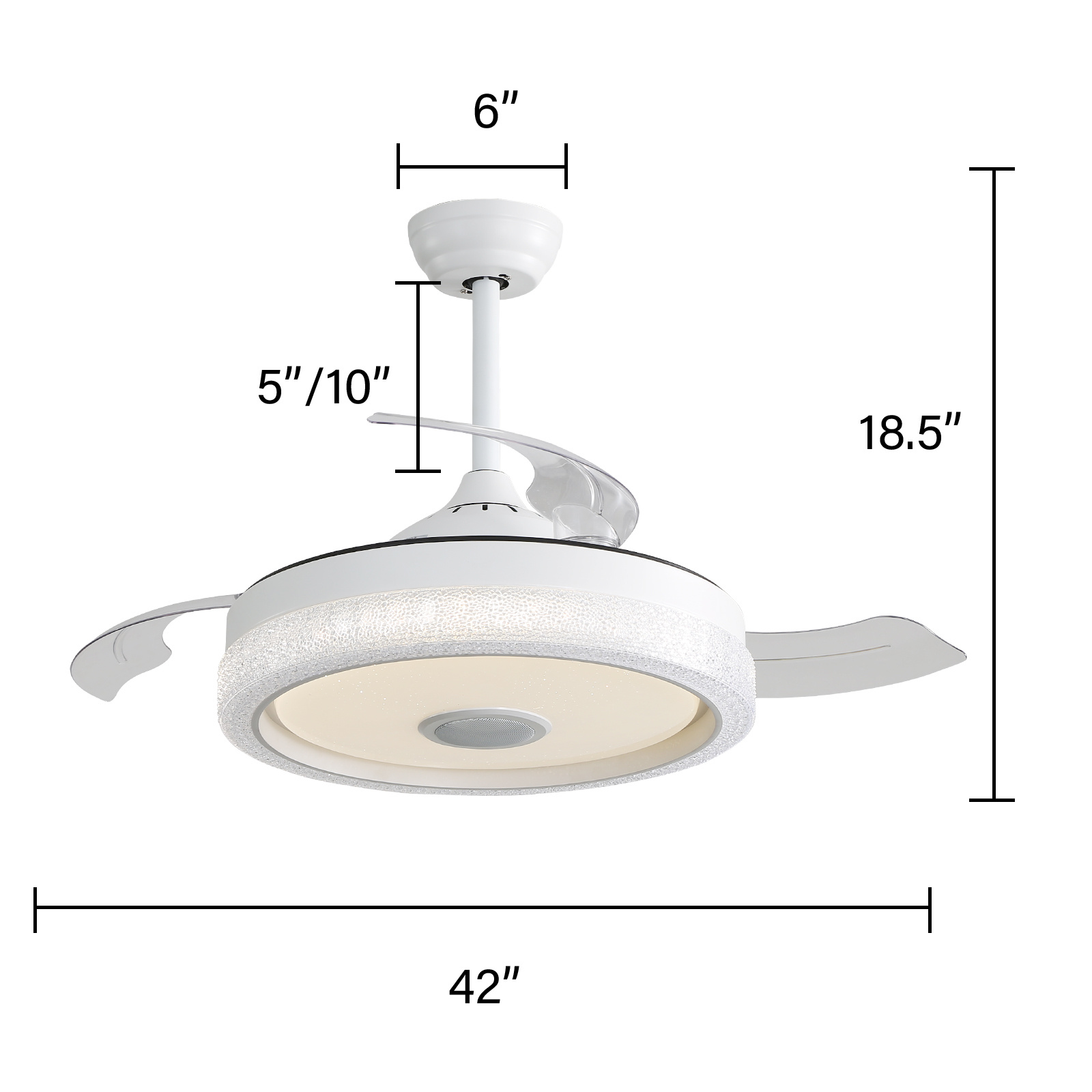 Plastic Remote Control Ceiling Fan - Image 5