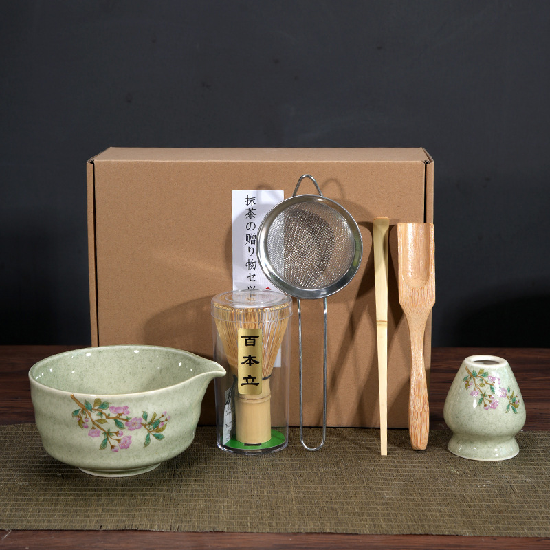 Matcha Bowl Matcha Making Tea Ordering Tool Ceramic Tea Bowl Teacup Blender Matcha Brushing Tea Whisker Set - Image 8