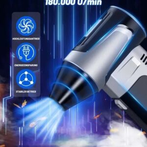 180,000 RPM Mini Turbo Jet Fan, Powerful Cordless Handheld Blower, Violent Fan For Cleaning
