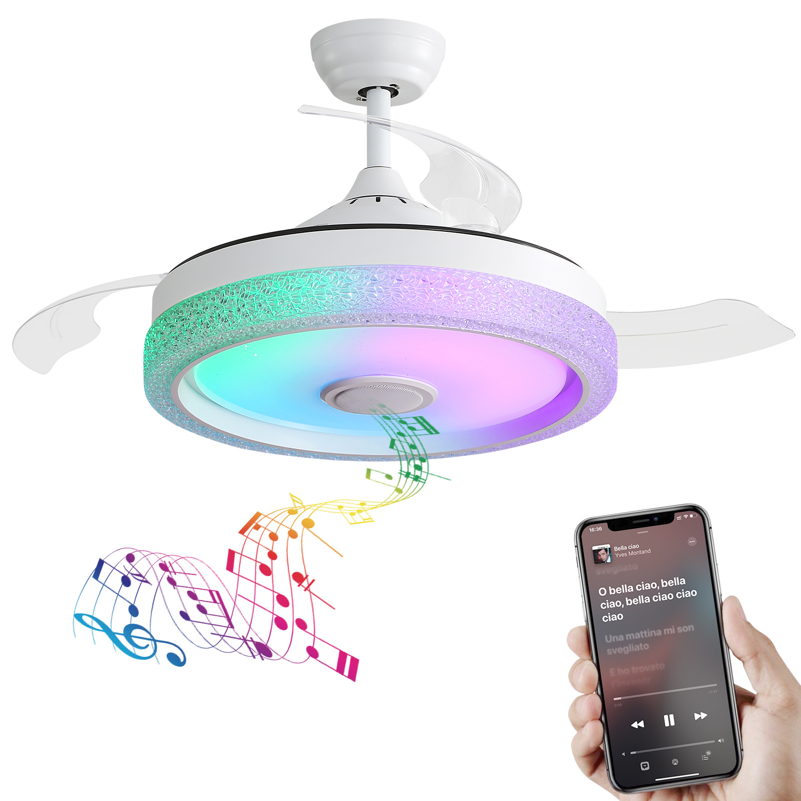 Plastic Remote Control Ceiling Fan - Image 7