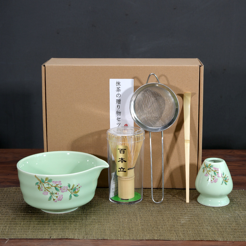 Matcha Bowl Matcha Making Tea Ordering Tool Ceramic Tea Bowl Teacup Blender Matcha Brushing Tea Whisker Set - Image 21