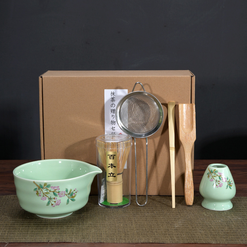Matcha Bowl Matcha Making Tea Ordering Tool Ceramic Tea Bowl Teacup Blender Matcha Brushing Tea Whisker Set - Image 9