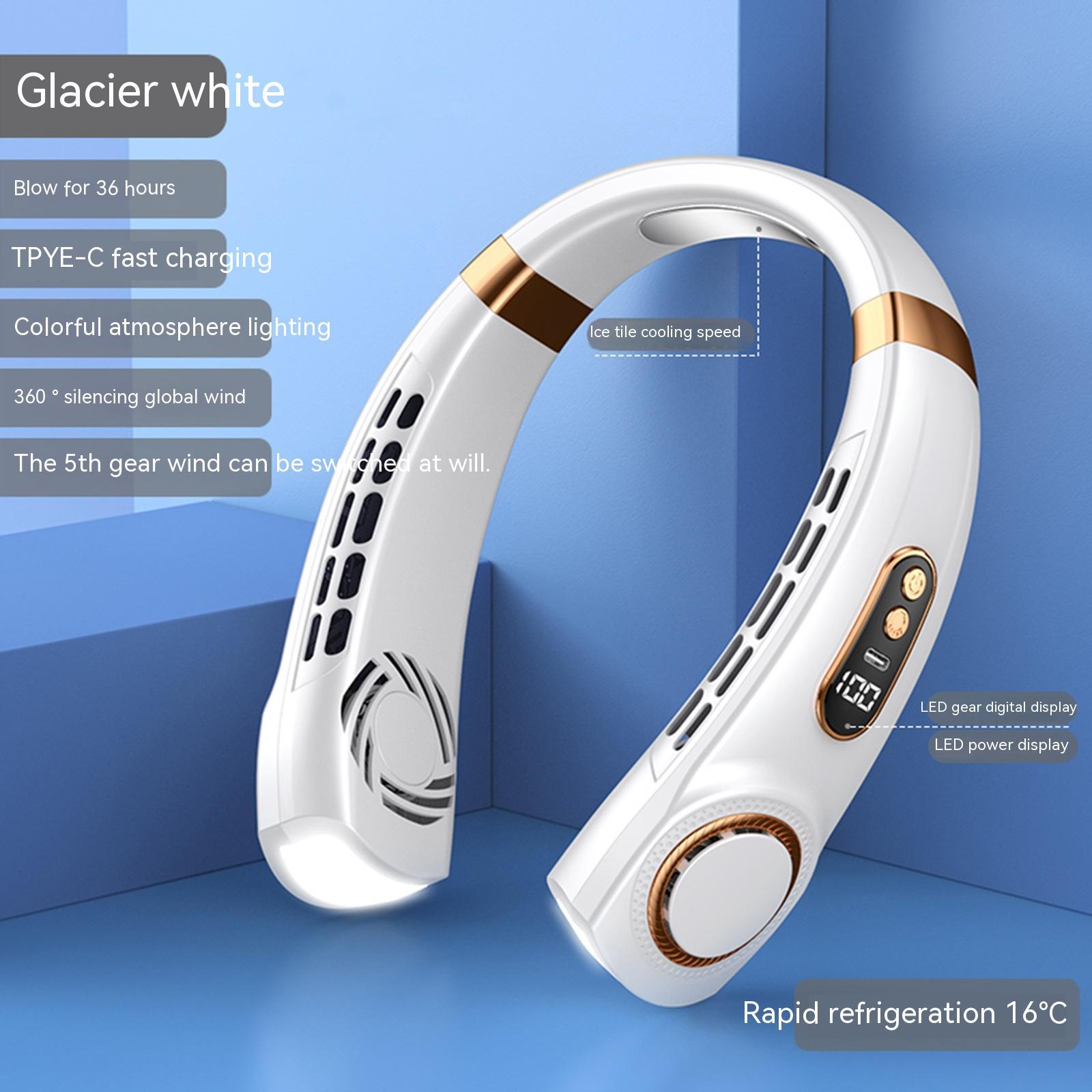 Portable Mute Multifunctional Hanging Neck Fan - Image 7