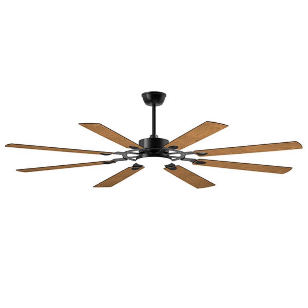 72-Inch 8-Blade Large Ceiling Fan,Reversible Quiet DC Motor,Indoor Outdoor Modern Ceiling Fan,Suitable For Kitchen,Living Room And Terrace,Black. - Image 9