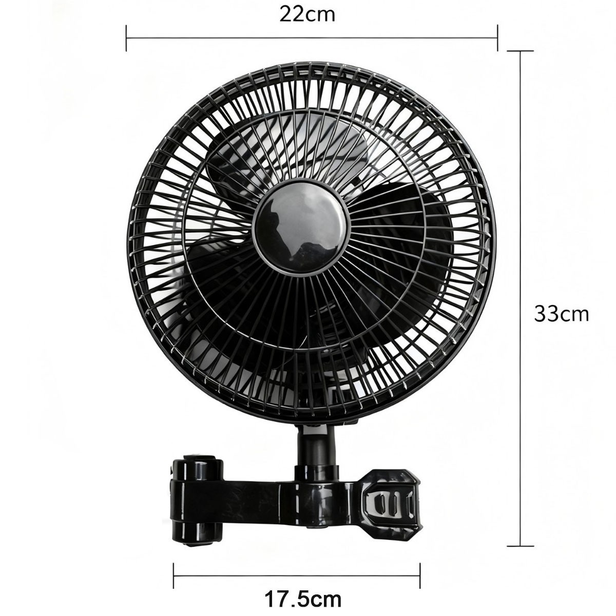 Greenhouse Clip Fan Oscillating 3 Speeds Grow Tent Fan Ventilation Ultra-Quiet - Image 8