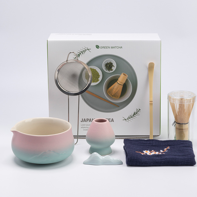 Premium 8-piece Matcha Set: Ceramic Chawan, whisky gift box, Matcha tools – for tea lovers - Image 5
