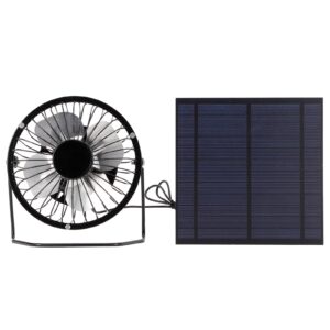 5W Mini Solar Panel With Portable Cooling Fan Photovoltaic Solar Panel Set For Greenhouse