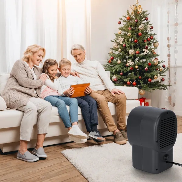 500W Portable Electric Space Heater Mini Desktop Fan Heater