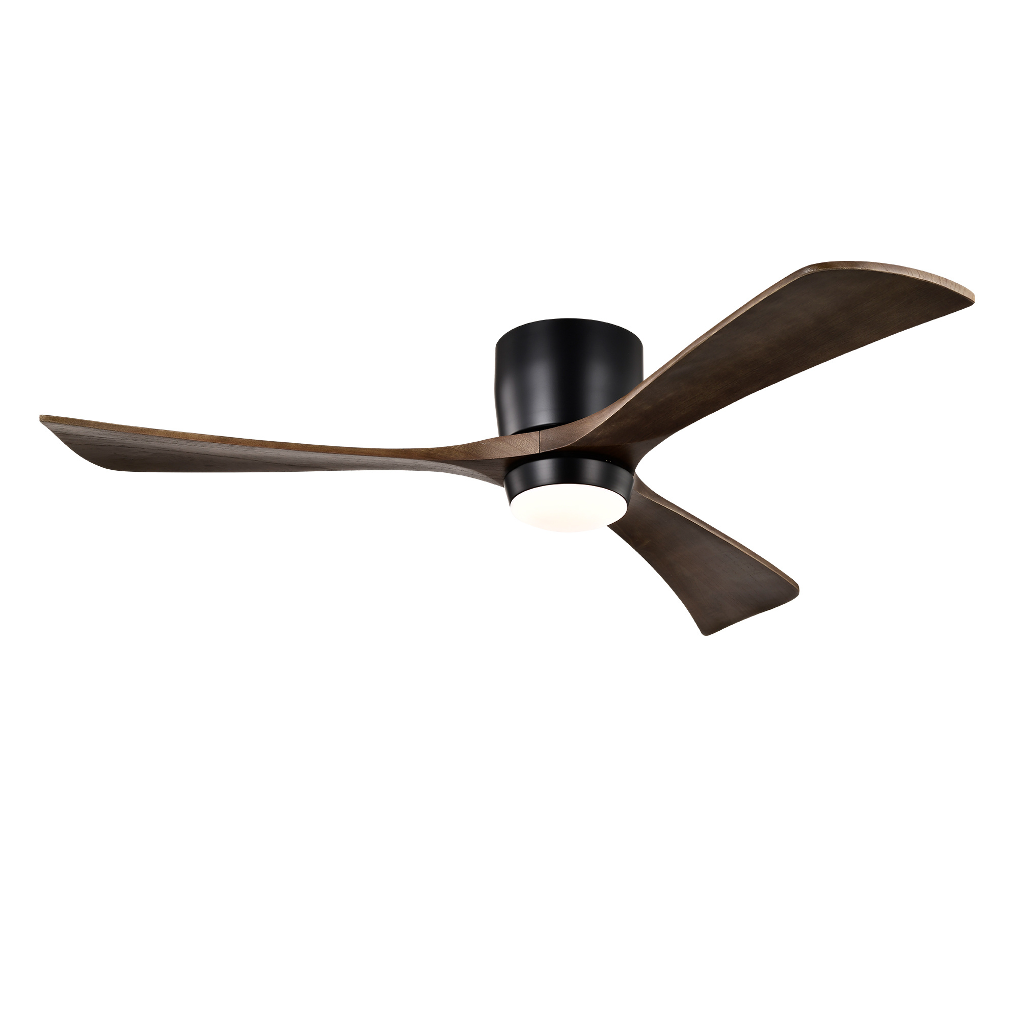 Ceiling Fan With Lights Remote Control,Quiet DC Motor 3 Blade Ceiling Fans 6 Speed Levels,Reversible Ceiling Fan, For Patio Living Room, Bedroom, Office,Indoor Matte Black Black Walnut - Image 3