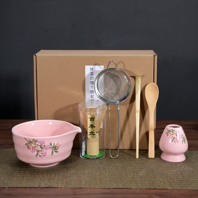 Matcha Bowl Matcha Making Tea Ordering Tool Ceramic Tea Bowl Teacup Blender Matcha Brushing Tea Whisker Set - Image 17