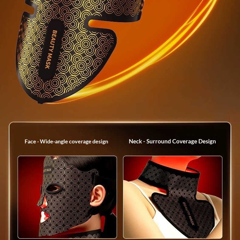 Red Light LED Facial Photon Rejuvenation Device With Silicone Beauty Mask - Image 3