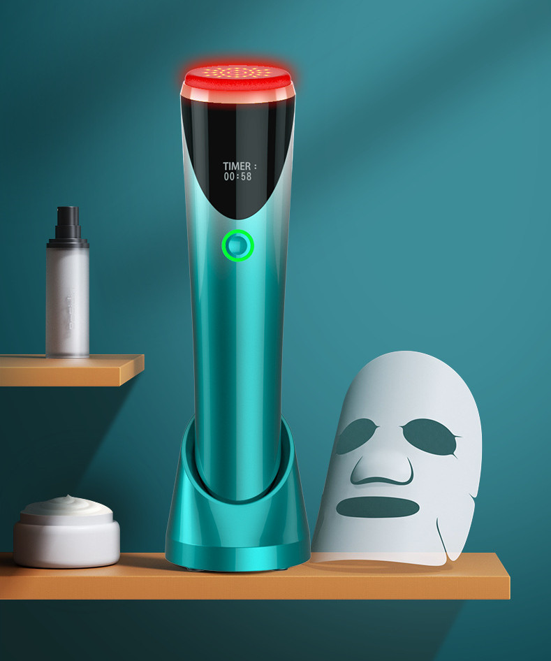 Red Light Heating Home Facial Massage Rejuvenation Introduction Instrument - Image 3