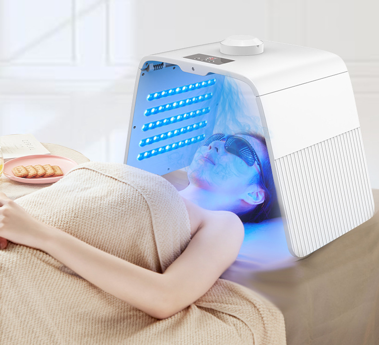 Household beauty rejuvenation spectrometer LED7 color light spray foldable photon rejuvenation instrument - Image 2