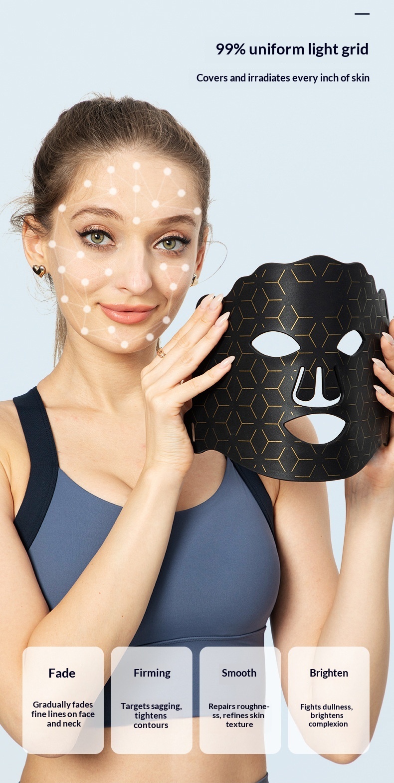 LED Silicone 7-Color Mask Photon Skin-Rejuvenation Facial Device - Image 4