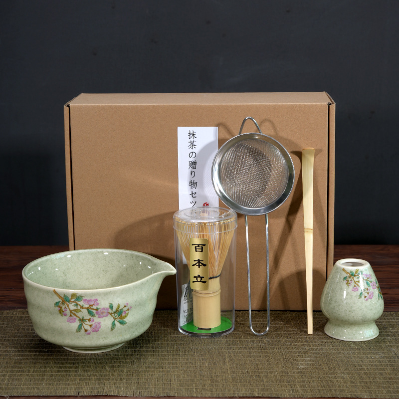 Matcha Bowl Matcha Making Tea Ordering Tool Ceramic Tea Bowl Teacup Blender Matcha Brushing Tea Whisker Set - Image 20