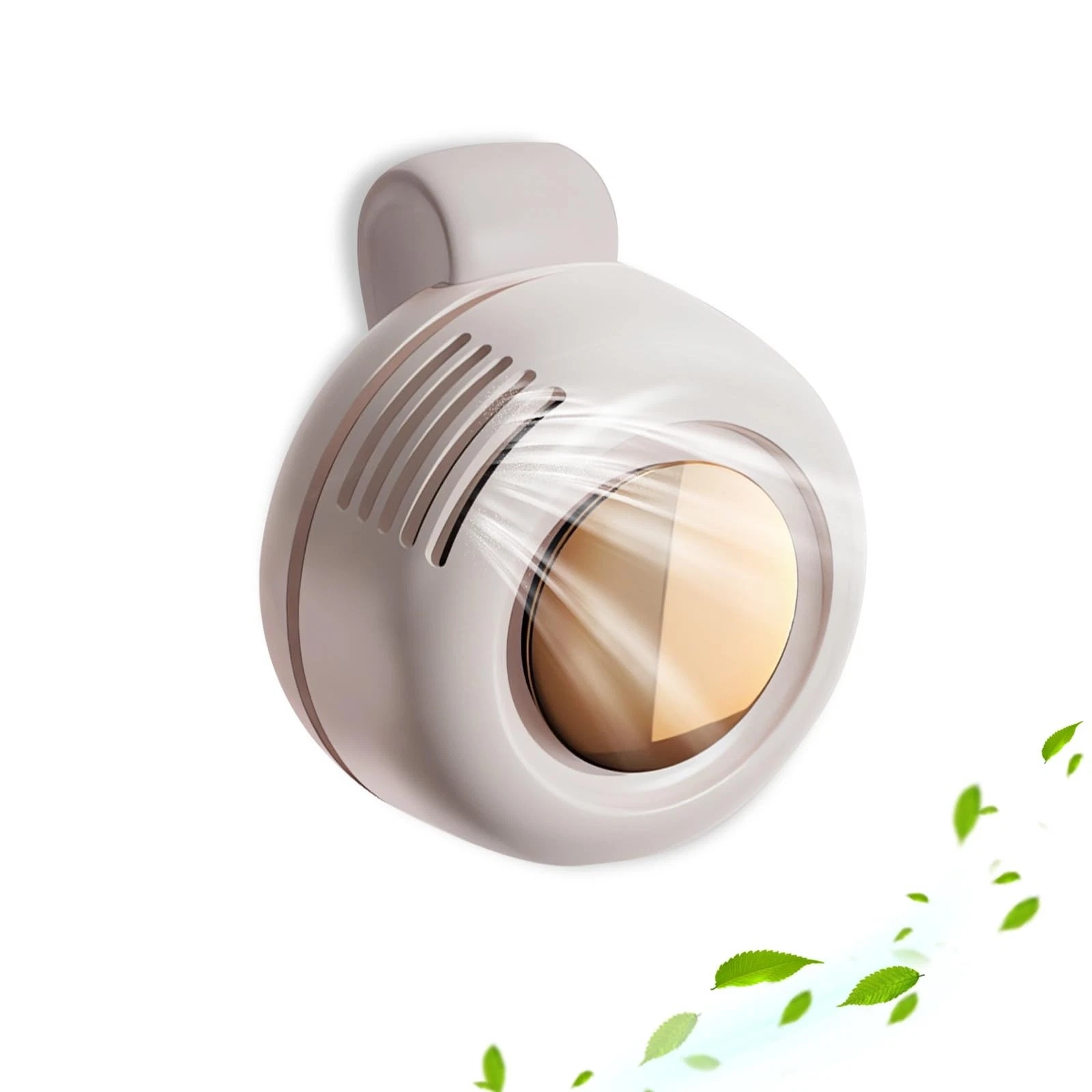 800mAH Mini Portable Silent Bladeless Fan Small Clip On Shirt Waist Adjustable Rotatable Camping Fan 3 Speed Type-C Charging - Image 3