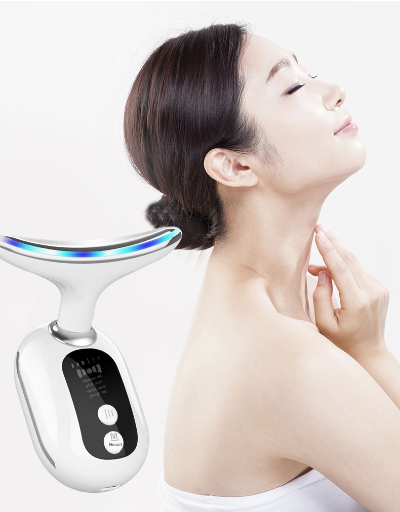 Neck Beauty Instrument Household Face Inductive Therapeutical Instrument Lifting Light Lines Neck Skin Rejuvenation Color Light Micro Current - Image 10