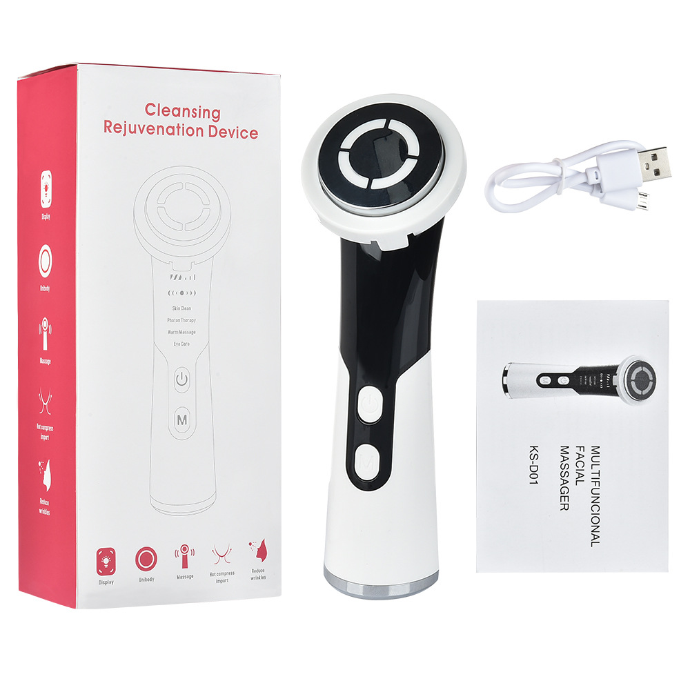 IPL Rejuvenation Introduction Instrument HailiCare Hot Compress Vibration Massage Facial Pore Beauty Instrument - Image 6