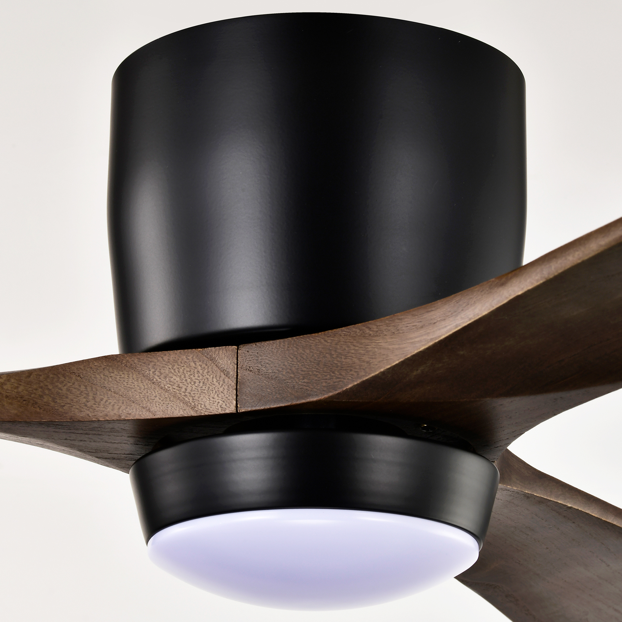 Ceiling Fan With Lights Remote Control,Quiet DC Motor 3 Blade Ceiling Fans 6 Speed Levels,Reversible Ceiling Fan, For Patio Living Room, Bedroom, Office,Indoor Matte Black Black Walnut - Image 4