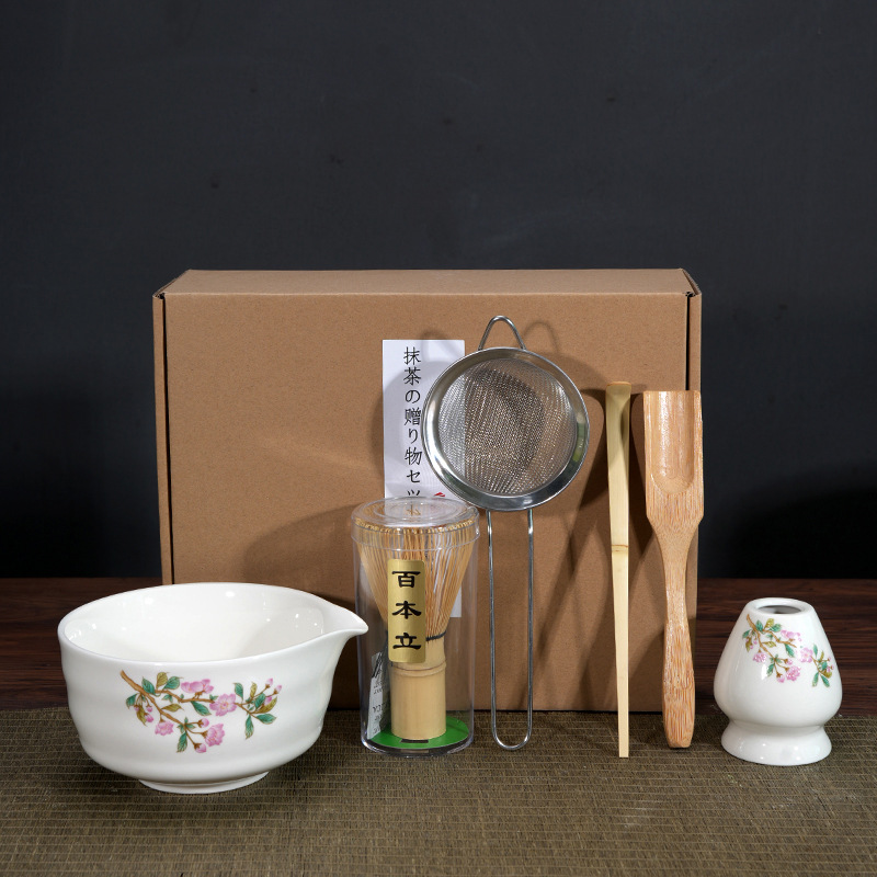 Matcha Bowl Matcha Making Tea Ordering Tool Ceramic Tea Bowl Teacup Blender Matcha Brushing Tea Whisker Set - Image 12