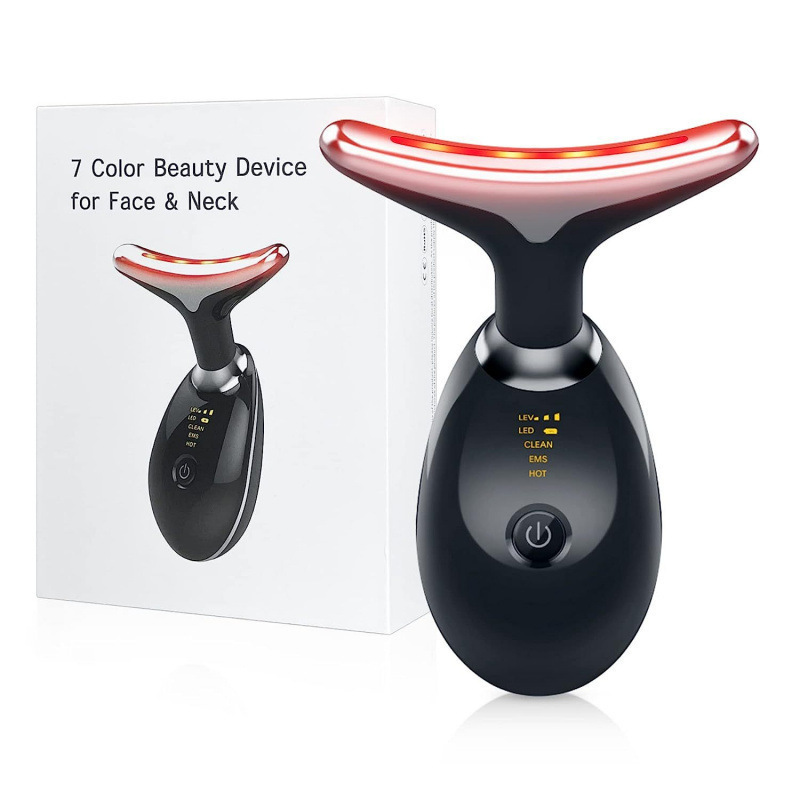 Neck Massager Beauty Device with 7-Color Light Therapy for Neck Wrinkle Care - Image 3