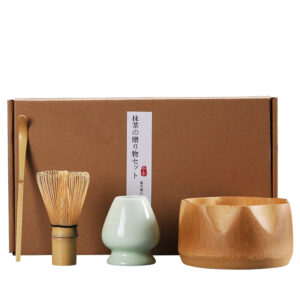 Tea Brush Matcha Brush Hyakumonari Tea Brush Stand Combination Song Dynasty Tea Ordering and Tea Playing Tools Set Japanese Gift Box