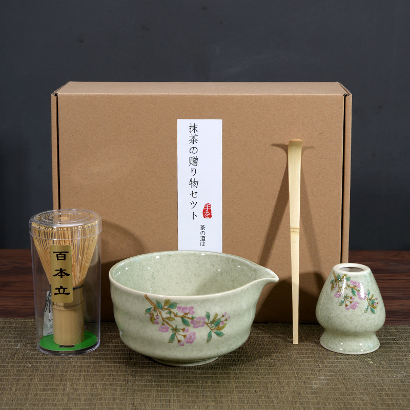 Matcha Bowl Matcha Making Tea Ordering Tool Ceramic Tea Bowl Teacup Blender Matcha Brushing Tea Whisker Set - Image 2