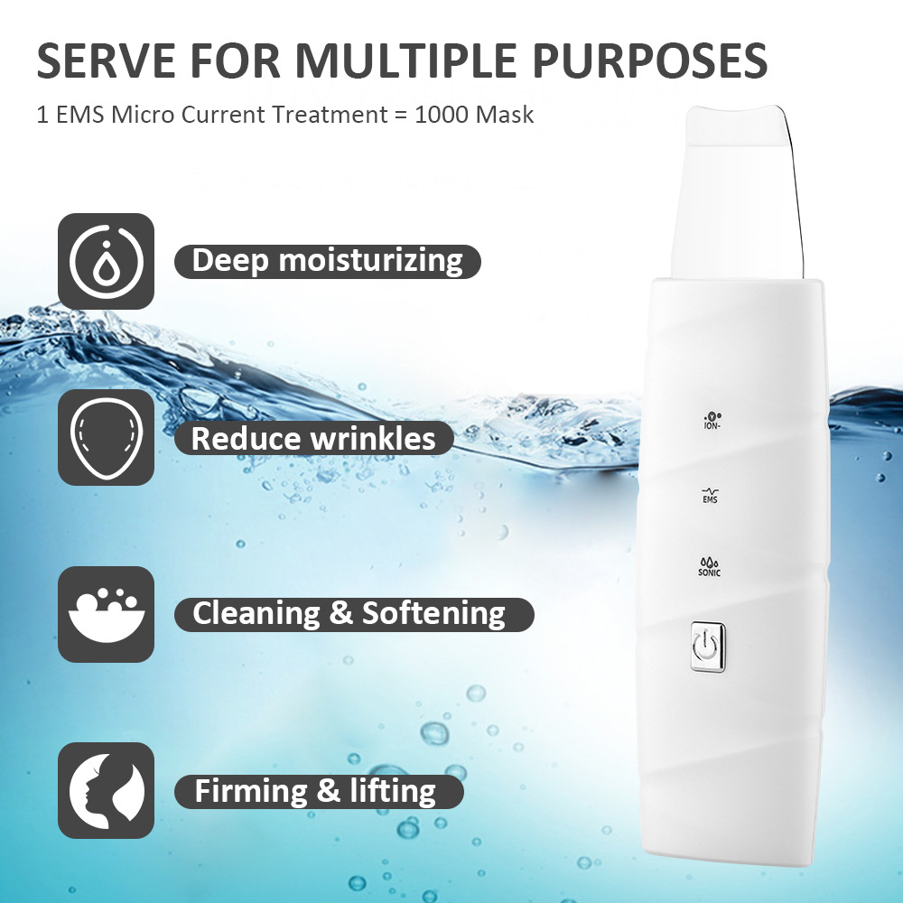HailiCare Blackhead Removal Instrument Skin Shovel Ultrasonic Iontophoresis Instrument Heating Microcurrent Beauty Instrument - Image 4