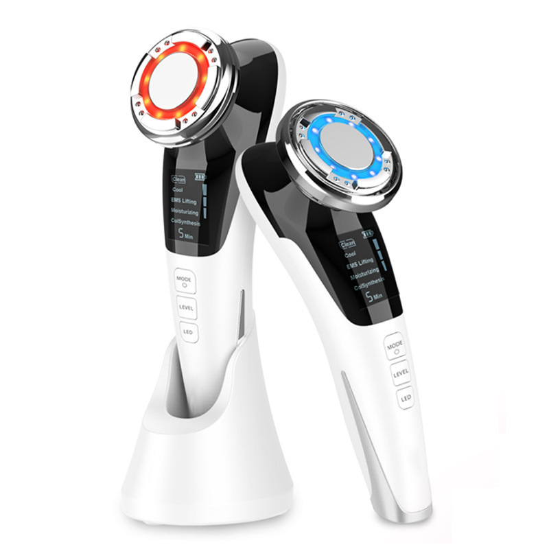 EMS Hot And Cold Photon Introduction Instrument Hailicare Color Light Skin Rejuvenation Beauty Instrument Facial Massage Instrument - Image 5