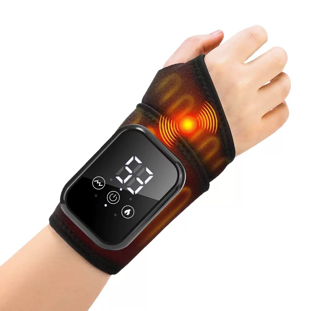 Hand Massager Wrist Support Heat EMS Pulse Device