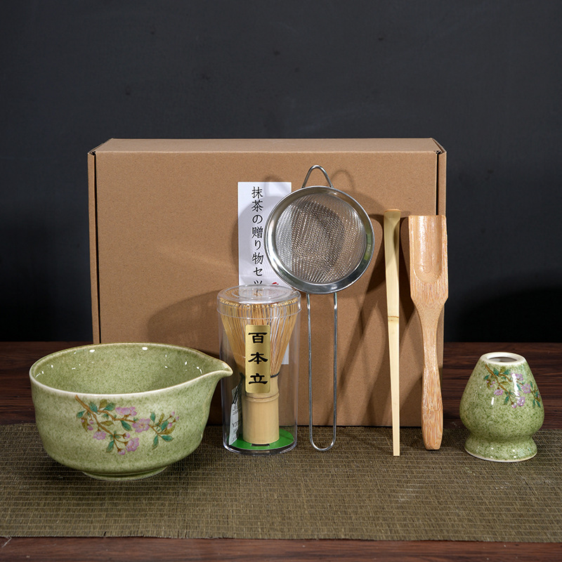 Matcha Bowl Matcha Making Tea Ordering Tool Ceramic Tea Bowl Teacup Blender Matcha Brushing Tea Whisker Set - Image 7