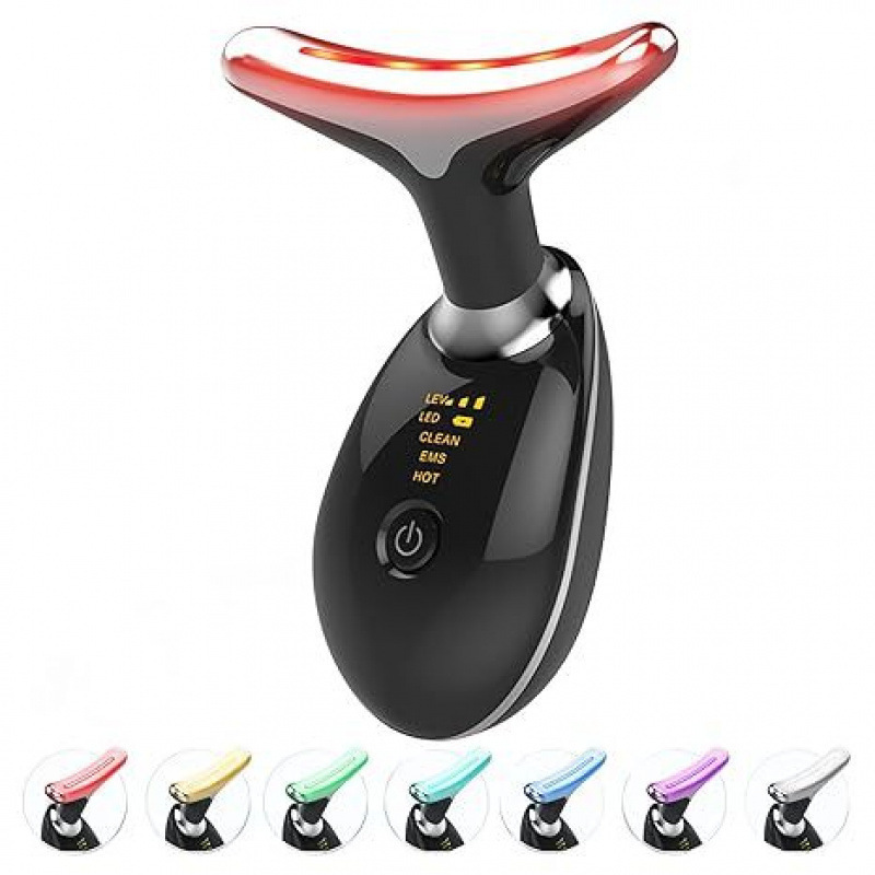 Neck Massager Beauty Device with 7-Color Light Therapy for Neck Wrinkle Care - Image 9