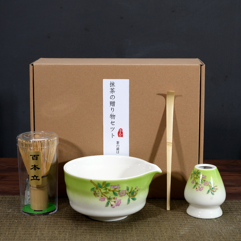 Matcha Bowl Matcha Making Tea Ordering Tool Ceramic Tea Bowl Teacup Blender Matcha Brushing Tea Whisker Set - Image 4