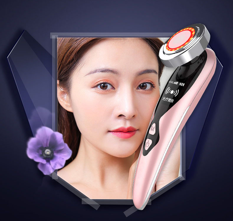Color Light Household USB Facial Massager Lifting And Tightening Cleansing Instrument Skin Rejuvenation Beauty - Image 2