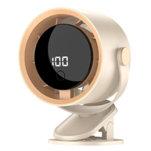 4 In1 Cooling Fan Camping Fan USB Rechargeable Foldable Clip Desk Fan 360 Adjustable 1-100 Speeds Wtih LED