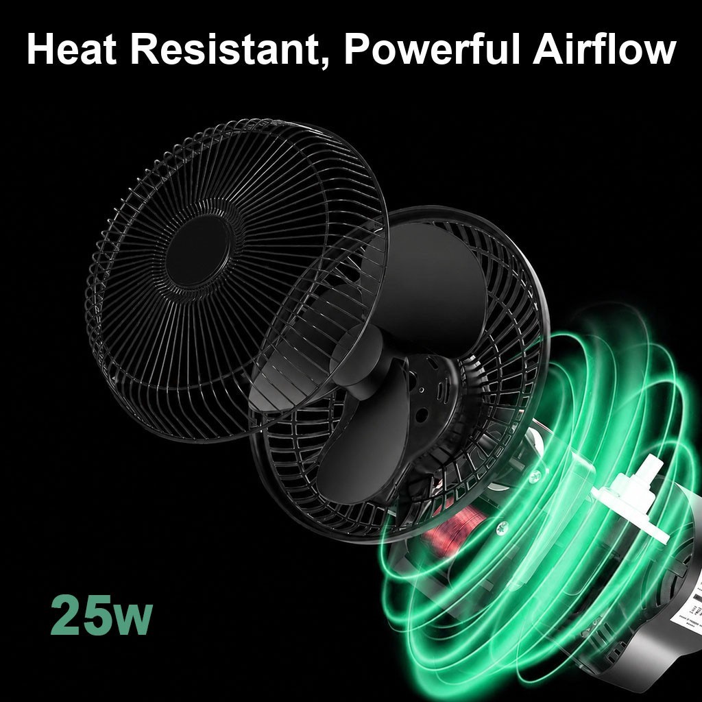 Greenhouse Clip Fan Oscillating 3 Speeds Grow Tent Fan Ventilation Ultra-Quiet - Image 3