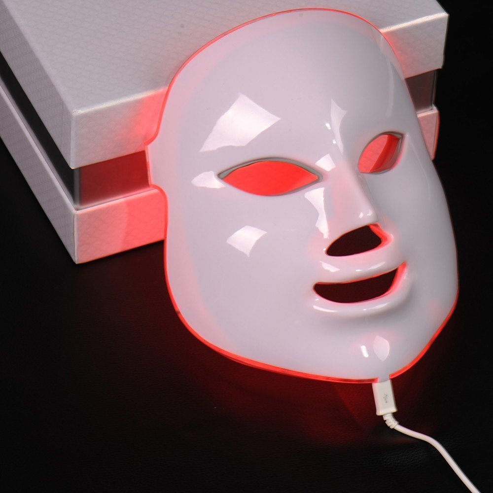 Beauty Instrument Beauty Red Purple Light Photon Skin Rejuvenation Mask Instrument Household Acne Spectrometer Face - Image 6