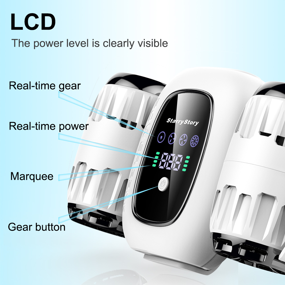 6-in-1 Multi-Function Fan,Portable Fan, Turbo Fan, Detachable, Multiple Wearing Methods, LCD Screen, Rechargeable - Image 5