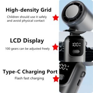 Portable Handheld Mini Turbo Fan In Outdoor USB Rechargeable Ice Cooling Fans W LED Display Fan US Logistics Only For USPS.TK TMEU Only For Self-pickup
