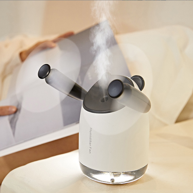 Spray Cooling Fan Portable Water Humidifier,USB Fan,desktop Small Fan,mini Air Conditioner Humidifier Double Head Fan - Image 3