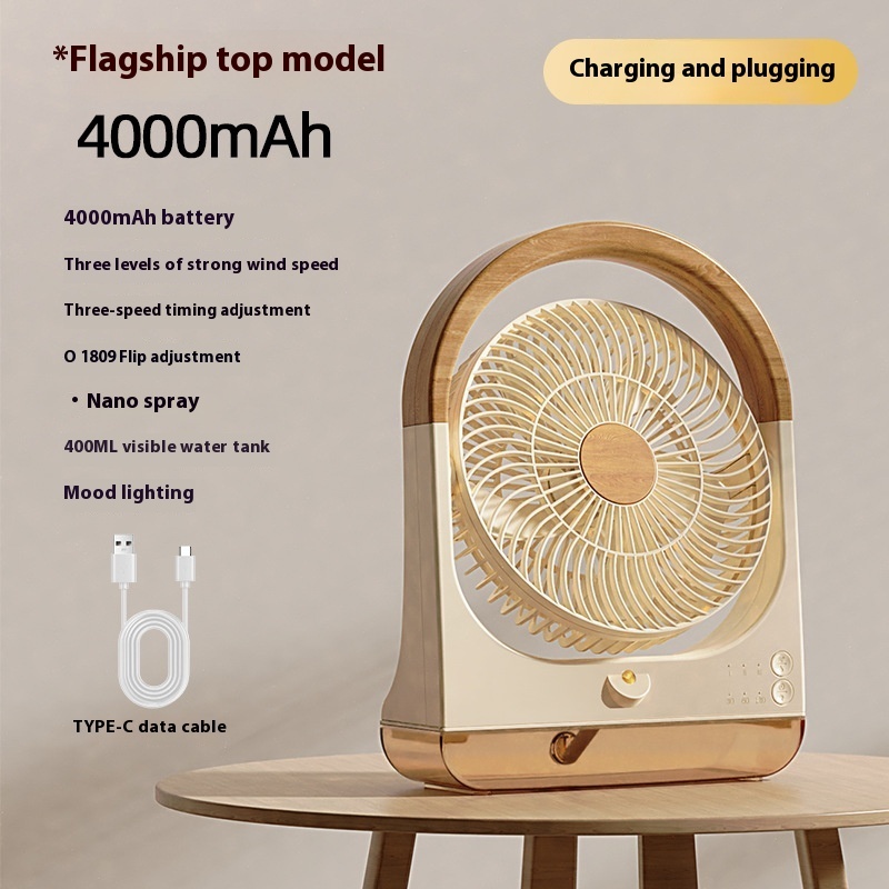 Spray Multifunctional Portable Humidifying Fan - Image 5