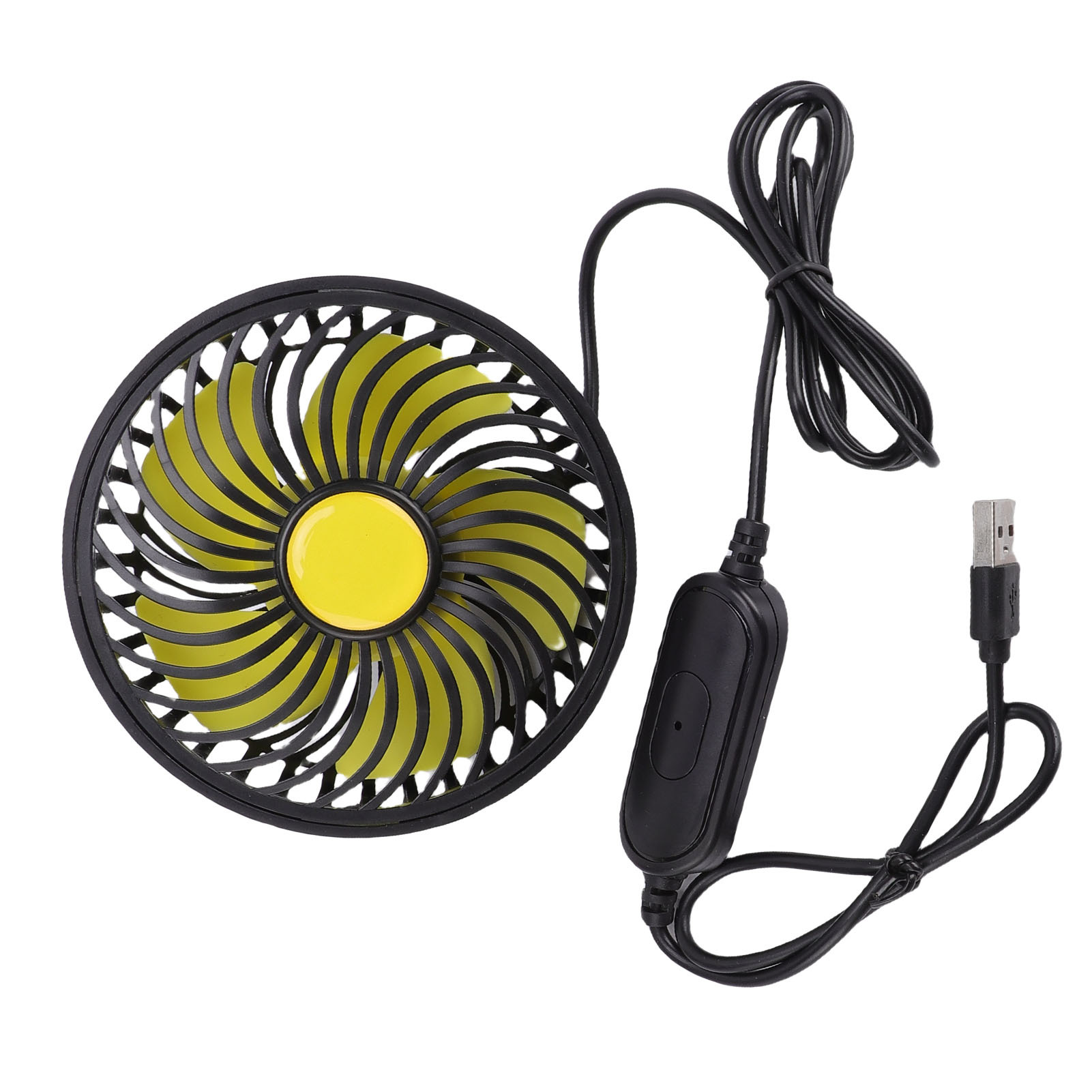 USB Powered Car Fan Air Circulation Fan For Vehicle Chair Rear Headrest 360 Degree Rotatable Head 18ft/s 3500RPM - Image 5