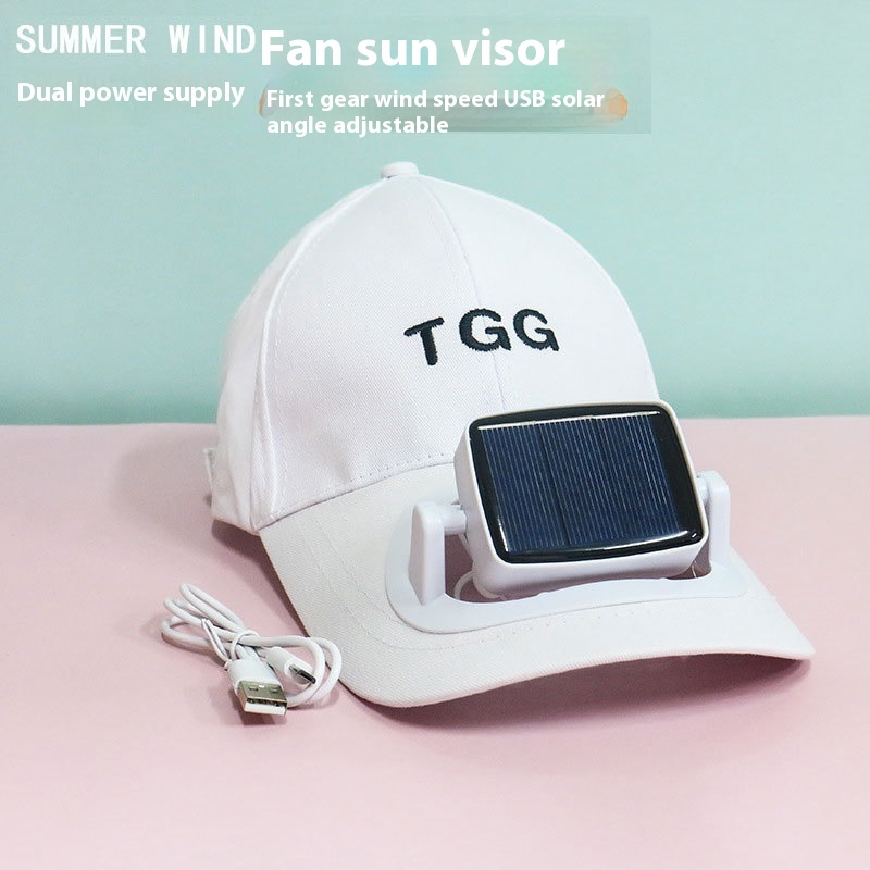 Hat With Fan Solar Charging Sun Protection Sun Hat - Image 6
