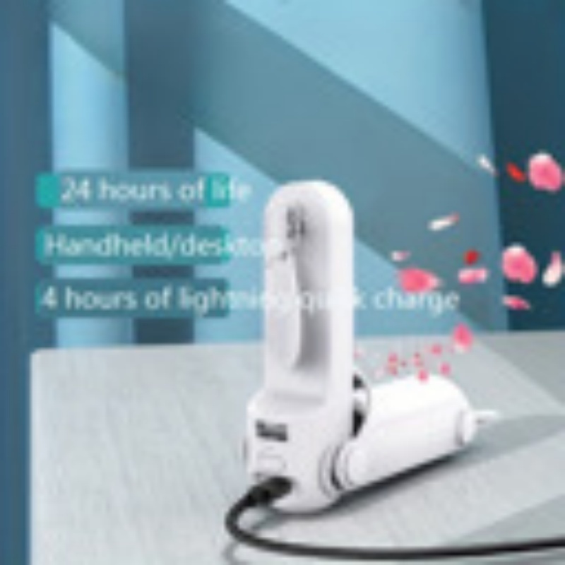 Portable Folding Handheld Fan USB Multifunctional Charging Treasure Flashlight 3-in-1 Mini Fan Random Color - Image 3