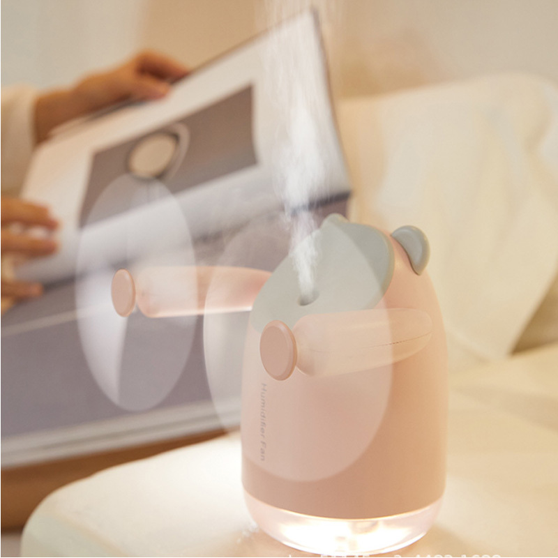 Spray Cooling Fan Portable Water Humidifier,USB Fan,desktop Small Fan,mini Air Conditioner Humidifier Double Head Fan - Image 7